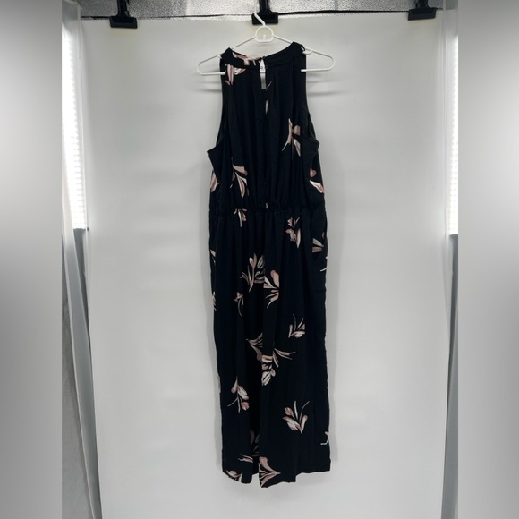 A new day floral sleeveless jumpsuit size XL black purple womens - Picture 8 of 12
